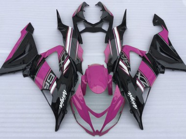 13-18 Glanzrosa & Schwarz ZX6R Motorrad Verkleidung