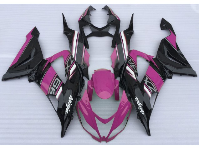13-18 Glanzrosa & Schwarz ZX6R Motorrad Verkleidung