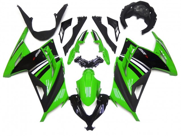 13-18 Grün Schwarz & Weiß Glänzend Ninja 300 Motorrad Verkleidung 13-18 Grün Schwarz & Weiß Glänzend Ninja 300 Motorrad Verkleidung