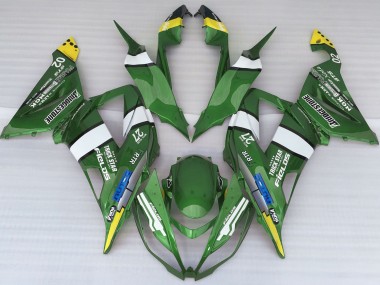 13-18 Grüner Logostil ZX6R Motorrad Verkleidung