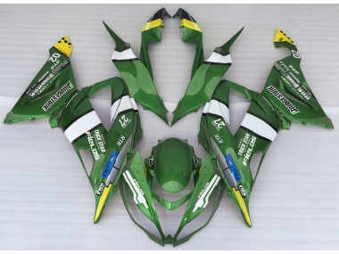 13-18 Grüner Logostil ZX6R Motorrad Verkleidung