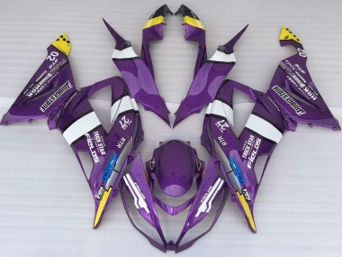 13-18 Lila Logostil ZX6R Motorrad Verkleidung