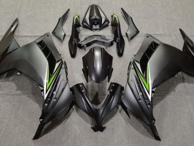 13-18 Matt Schwarz & Grün Ninja 300 Motorrad Verkleidung