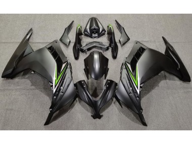 13-18 Matt Schwarz & Grün Ninja 300 Motorrad Verkleidung