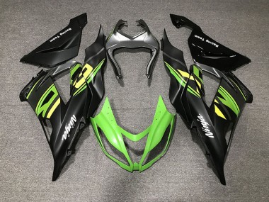 13-18 Matt Schwarz & Rennen ZX6R Motorrad Verkleidung