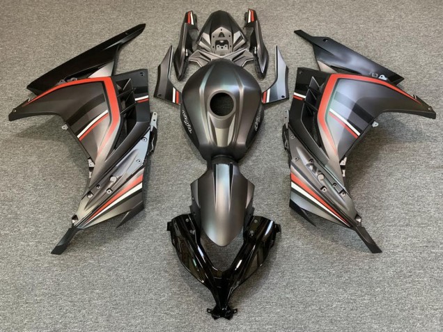 13-18 Matt Schwarz & Rot Ninja 300 Motorrad Verkleidung 13-18 Matt Schwarz & Rot Ninja 300 Motorrad Verkleidung