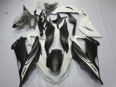 13-18 Matt Schwarz-Weiß ZX6R Motorrad Verkleidung
