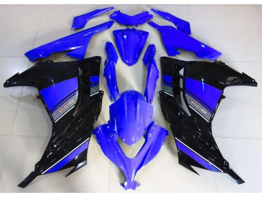 13-18 Mitternachtsblau & Schwarz Ninja 300 Motorrad Verkleidung