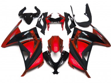 13-18 Rot Glänzend Ninja 300 Motorrad Verkleidung