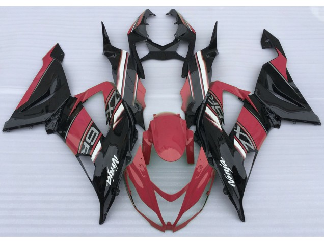 13-18 Rot Glänzend & Schwarz ZX6R Motorrad Verkleidung