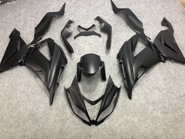 13-18 Schlichte Matt Schwarz ZX6R Motorrad Verkleidung 13-18 Schlichte Matt Schwarz ZX6R Motorrad Verkleidung