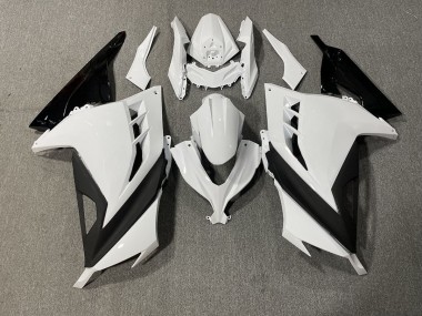 13-18 Weiß & Schwarz Glänzend Ninja 300 Motorrad Verkleidung