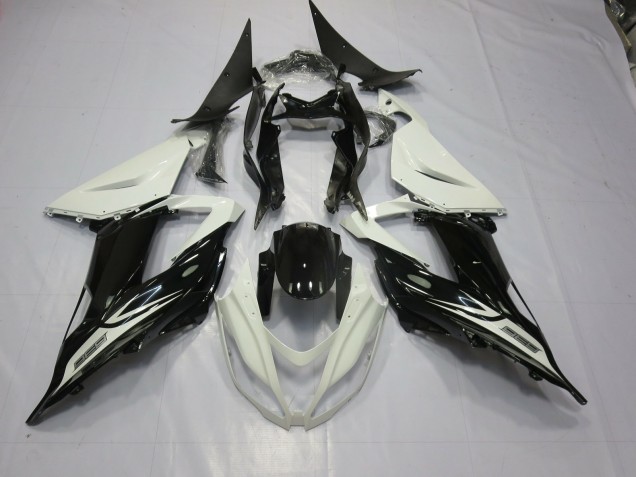 13-18 Schwarz & Weiß ZX6R Motorrad Verkleidung