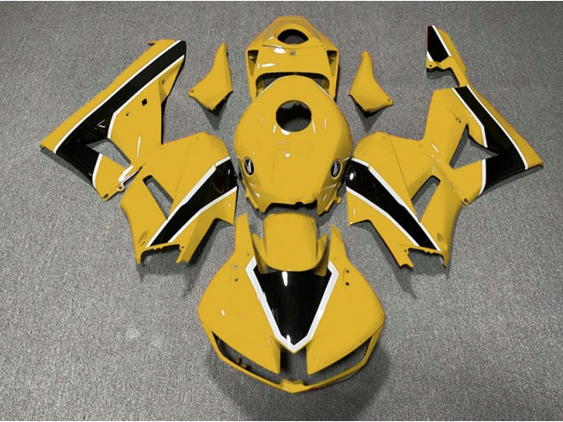 13-23 Glänzendes Gelb & Schwarz CBR600RR Motorrad Verkleidung