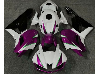 13-23 Glanzrosa Weiß & Grün CBR600RR Motorrad Verkleidung