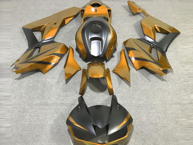 13-23 Gold & Matt Schwarz CBR600RR Motorrad Verkleidung 13-23 Gold & Matt Schwarz CBR600RR Motorrad Verkleidung