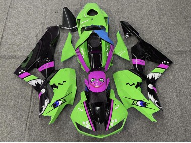 13-23 Grüner Hai CBR600RR Motorrad Verkleidung