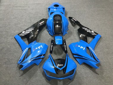 13-23 Logos In Glänzendem Blau CBR600RR Motorrad Verkleidung