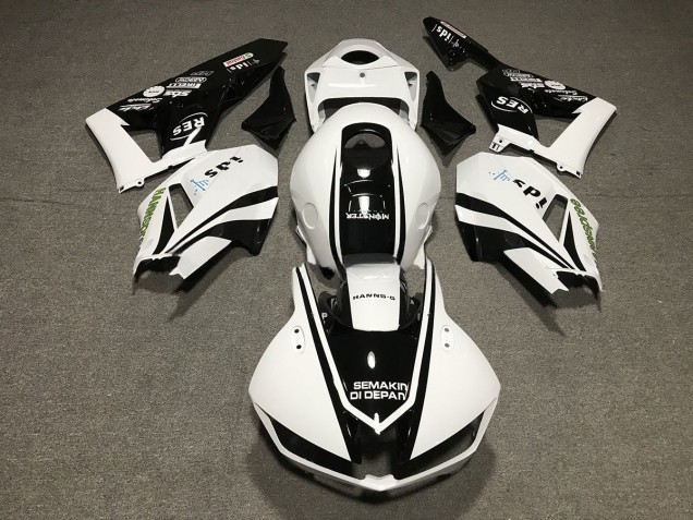 13-23 Schwarz-Weiß-Design CBR600RR Motorrad Verkleidung 13-23 Schwarz-Weiß-Design CBR600RR Motorrad Verkleidung