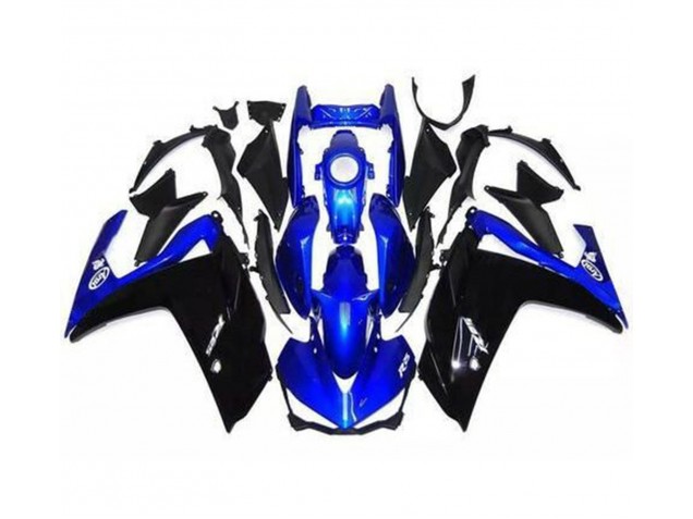 15-18 Glänzendes Schwarz & Blau R3 Motorrad Verkleidung 15-18 Glänzendes Schwarz & Blau R3 Motorrad Verkleidung