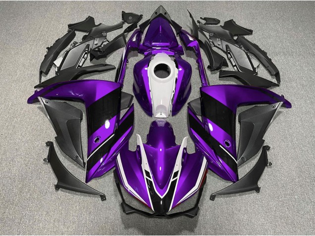 15-18 Lila-Schwarz-Weiß R3 Motorrad Verkleidung 15-18 Lila-Schwarz-Weiß R3 Motorrad Verkleidung