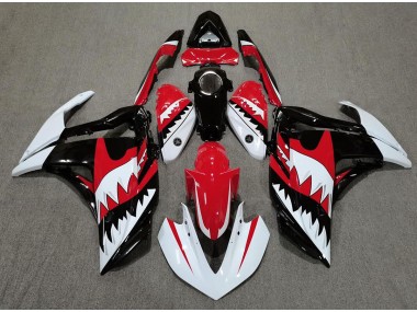 15-18 Weißer Hai & Rot R3 Motorrad Verkleidung