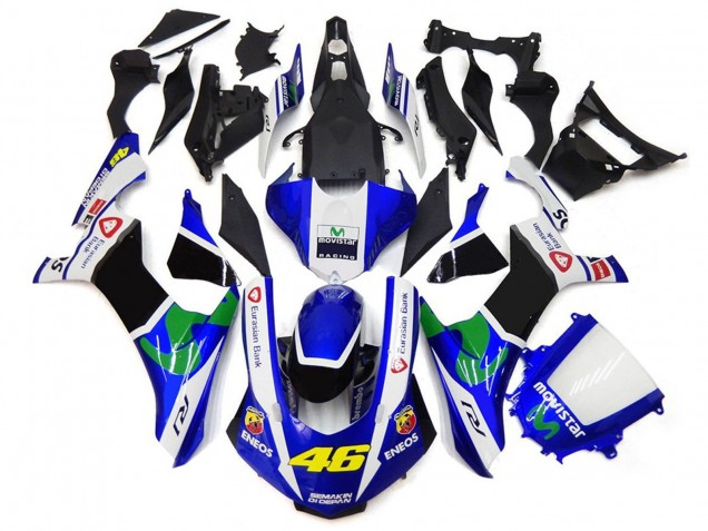 15-19 Blau & Weiß 46 R1 Motorrad Verkleidung