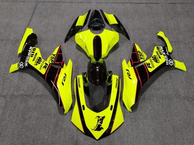 15-19 Florogelb & Schwarz R1 Motorrad Verkleidung