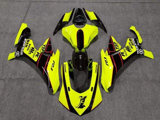 15-19 Florogelb & Schwarz R1 Motorrad Verkleidung 15-19 Florogelb & Schwarz R1 Motorrad Verkleidung