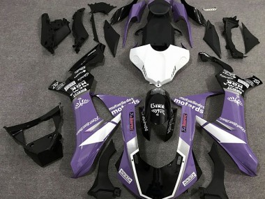 15-19 Glanz Lila Logo-Stil R1 Motorrad Verkleidung