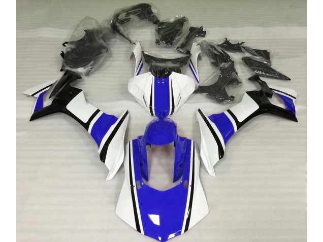 15-19 Glänzend Weiß Blau & Schwarz R1 Motorrad Verkleidung