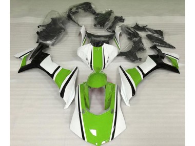 15-19 Glänzend Weiß Grün & Schwarz R1 Motorrad Verkleidung