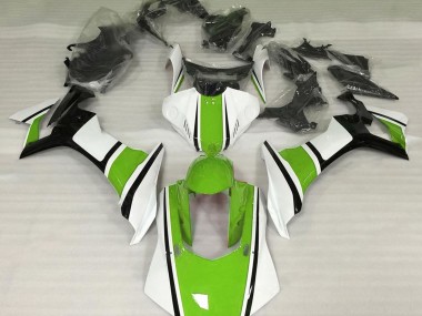 15-19 Glänzend Weiß Grün & Schwarz R1 Motorrad Verkleidung