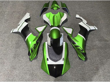 15-19 Grün & Kohlefaser Akzente R1 Motorrad Verkleidung