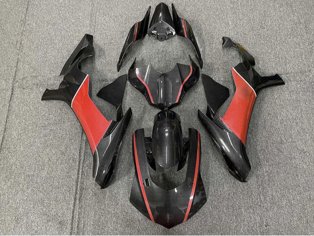 15-19 Kohlefaser & Rot R1 Motorrad Verkleidung 15-19 Kohlefaser & Rot R1 Motorrad Verkleidung
