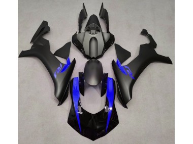 15-19 Matt Schwarz & Blau R1 Motorrad Verkleidung