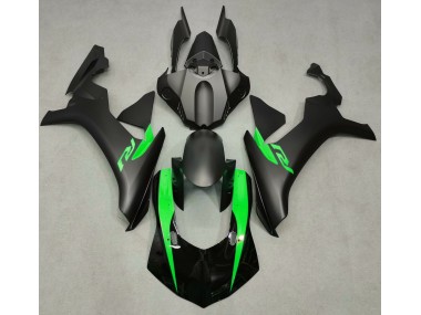 15-19 Matt Schwarz & Grün R1 Motorrad Verkleidung