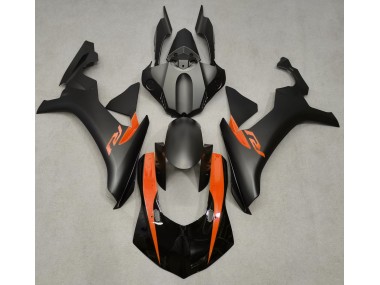 15-19 Matt Schwarz & Orange R1 Motorrad Verkleidung
