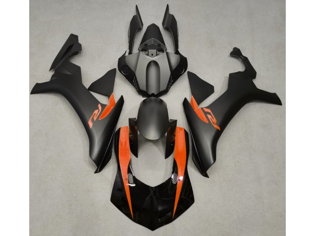 15-19 Matt Schwarz & Orange R1 Motorrad Verkleidung 15-19 Matt Schwarz & Orange R1 Motorrad Verkleidung