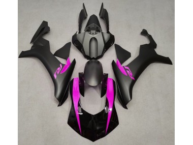 15-19 Matt Schwarz & Pink R1 Motorrad Verkleidung