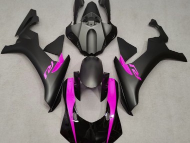 15-19 Matt Schwarz & Pink R1 Motorrad Verkleidung