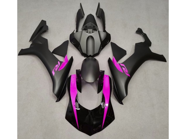15-19 Matt Schwarz & Pink R1 Motorrad Verkleidung