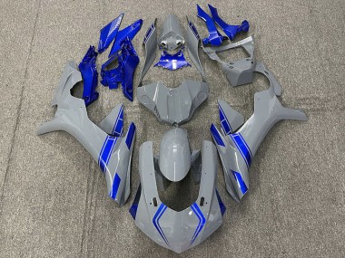 15-19 Nardo Grau & Blaue Akzente R1 Motorrad Verkleidung