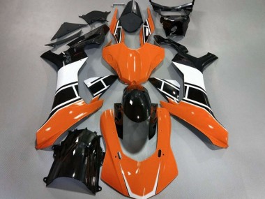 15-19 Orange Glänzend Silber & Schwarz R1 Motorrad Verkleidung