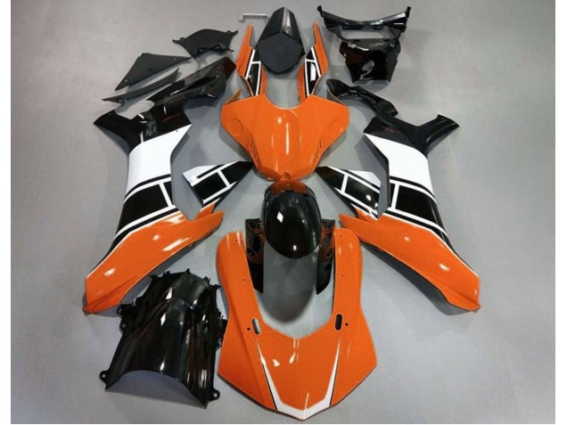 15-19 Orange Glänzend Silber & Schwarz R1 Motorrad Verkleidung