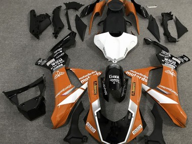 15-19 Orange Glänzender Logostil R1 Motorrad Verkleidung