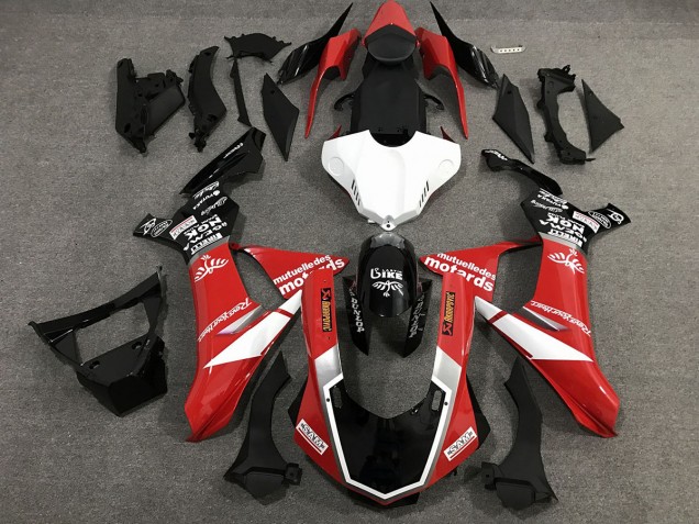 15-19 Rot Schwarz & Weiß Custom Stil Gloss R1 Motorrad Verkleidung 15-19 Rot Schwarz & Weiß Custom Stil Gloss R1 Motorrad Verkleidung