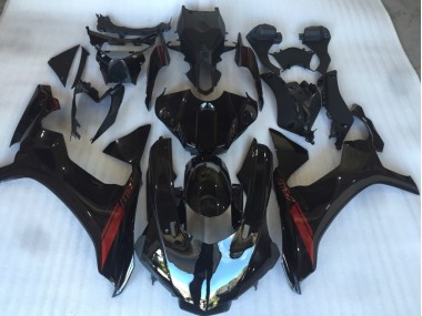 15-19 Schwarz Glänzend Mit Rotem Logo R1 Motorrad Verkleidung
