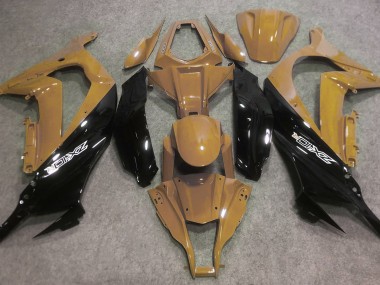 16-19 Desert Tan & Schwarz ZX10R Motorrad Verkleidung