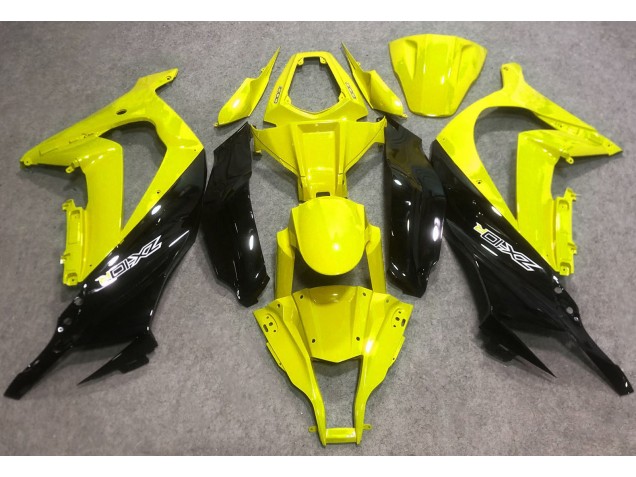 16-19 Glänzendes Gelb & Schwarz ZX10R Motorrad Verkleidung